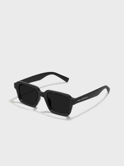 SAM & MARSHALL
                        Unisex Black Lens & Black Square Sunglasses
                        TROY_BLACK_20046