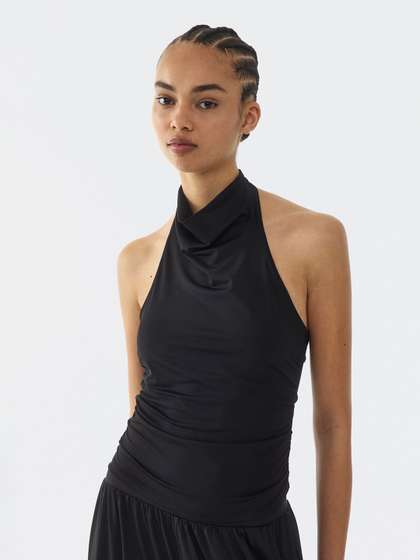 H&M Gathered
                          Halterneck Top