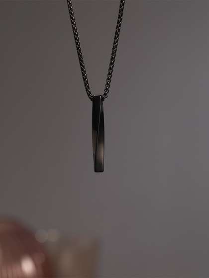 SALTY Collier Black Neck
                    Chain for Men & Boys