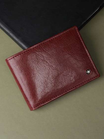Louis Philippe Men
                    Textured Leather Wallets