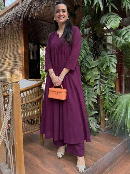 Anouk Women Printed
                        Regular Kurta with Palazzos