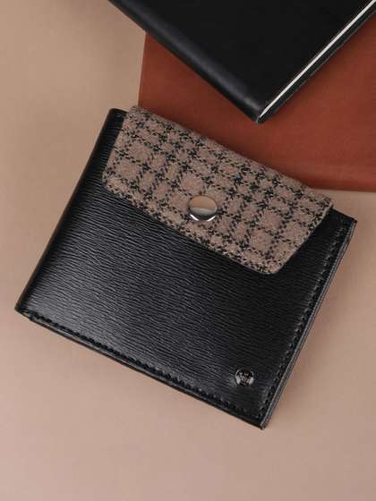 Louis Philippe Men
                    Checked Leather Wallets