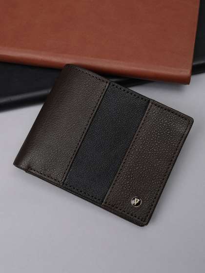 Van Heusen Men
                    Colourblocked Leather Wallets