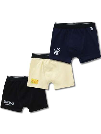 Button Bear Boys Pack of
                    3 Cotton Printed Trunks