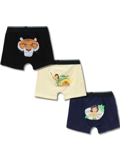 Button Bear Boys Pack
                      of 3 Cotton Printed Trunks