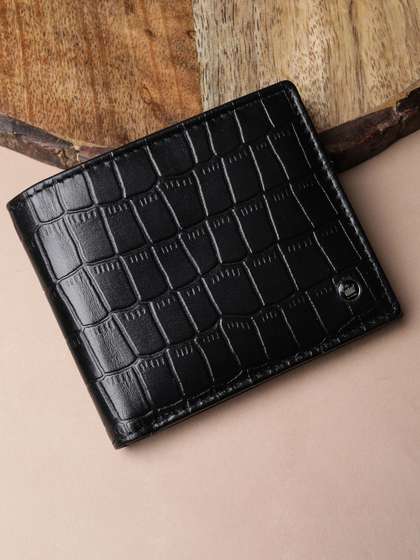 Louis Philippe Men
                    Textured Leather Wallets