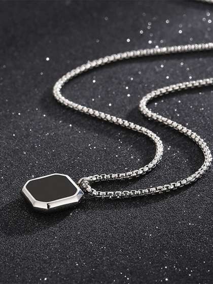 SALTY Midnight Charisma
                    Stainless Steel Neck Chain Pendant for Men &
                    Boys