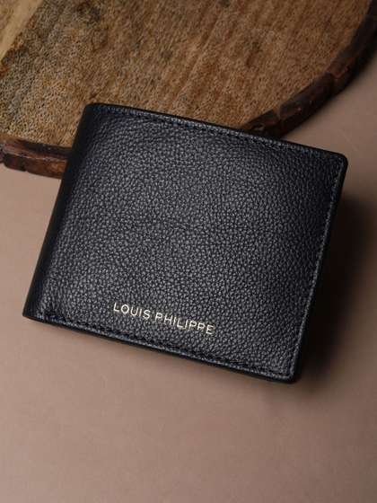 Louis Philippe Men
                    Textured Leather Wallets