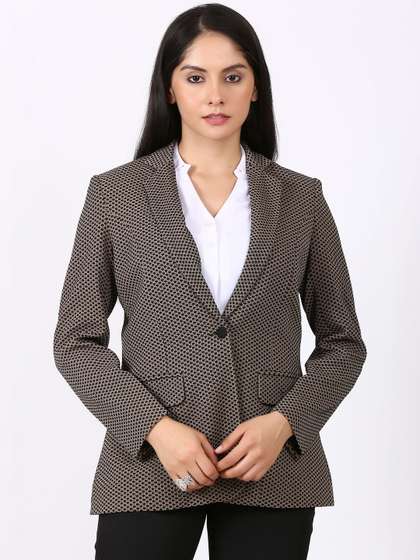 EDENRYD Notched
                        Lapel Single-Breasted Formal Blazers