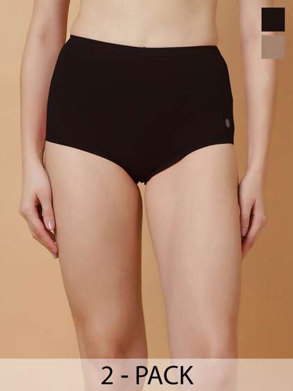 Soie Women Pack of 2
                        Seamless Assorted Cotton Boy Shorts