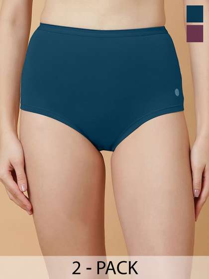 Soie Women Pack of 2
                        Seamless Assorted Cotton Boy Shorts