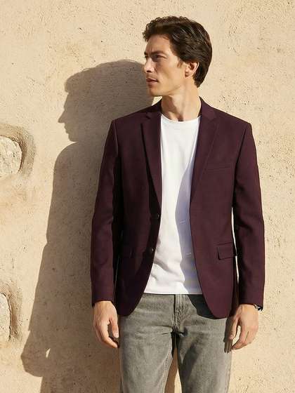 Mast & Harbour
                        Single Breasted Cotton Casual Blazers