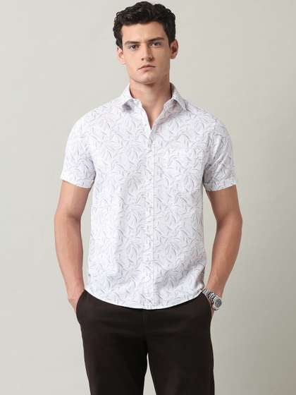 AD By Arvind Floral
                        Printed Slim Fit Twill Shirts