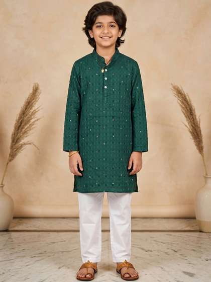 KiddoPanti Boys Printed
                    Regular Pure Cotton Kurta with Pyjamas