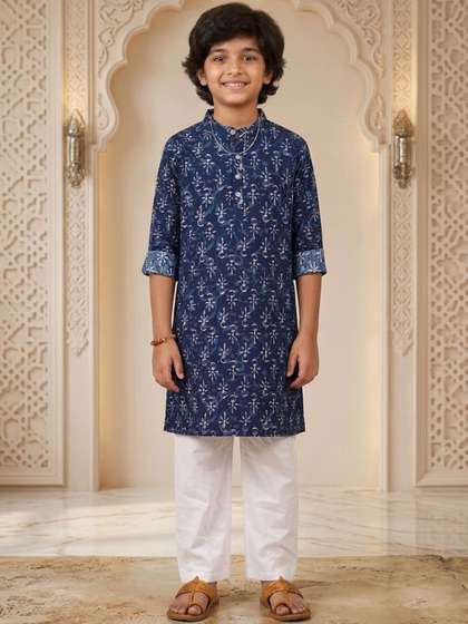 KiddoPanti Boys
                      Printed Regular Pure Cotton Kurta with Pyjamas