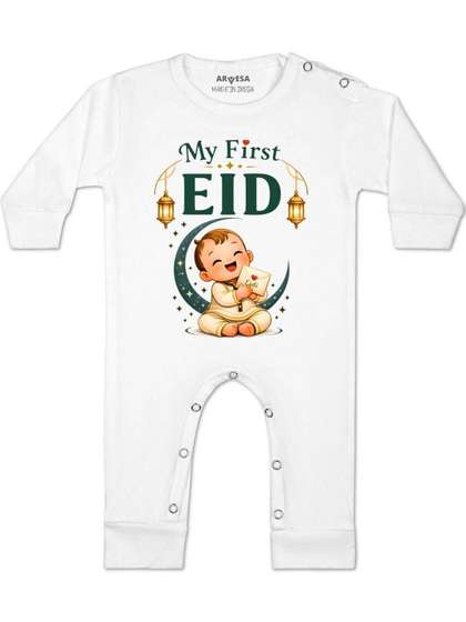 Arvesa Kids Unisex
                    Printed Round Neck Cotton Rompers