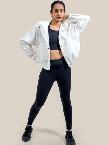 Silvertraq Women
                        Lightweight Crop Outdoor Bomber Jacket