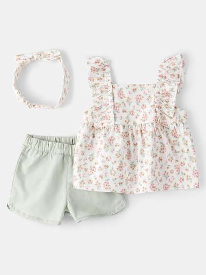 Carter's Girls
                        Printed Top with Shorts