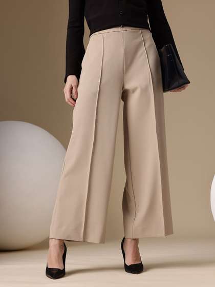 Chemistry Women
                        Panelled Wide Leg Trousers
