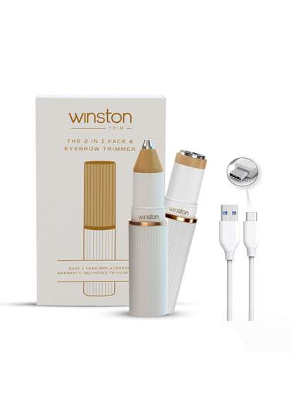 WINSTON Rechargeable
                    2-in-1 Face and Eyebrow Trimmer for Women Facial
                    Hair Removal