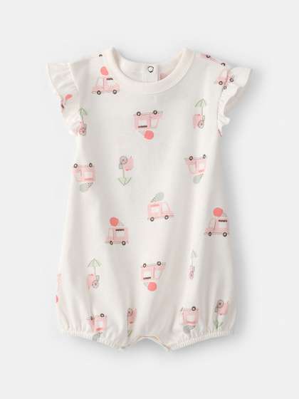 Carter's Girls Printed
                      Short Sleeve Romper