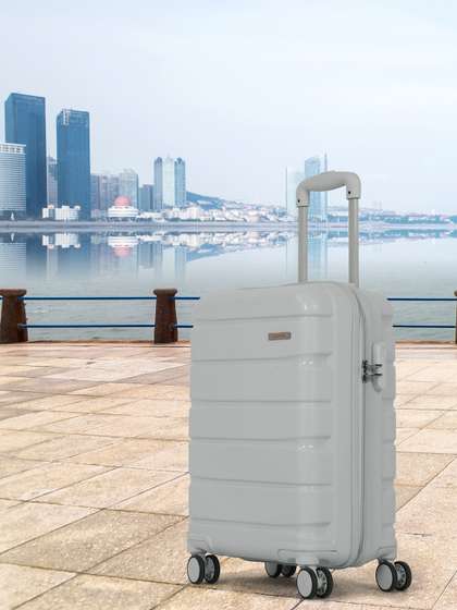 Teakwood Leathers
                        Unisex Textured Water Resistant Cabin Trolley
                        Suitcase