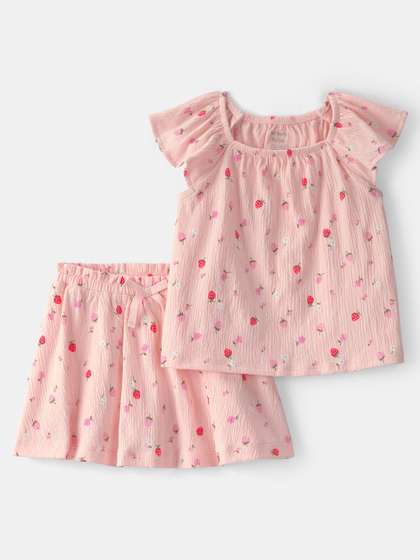 Carter's Girls
                        Printed Top with Skirt