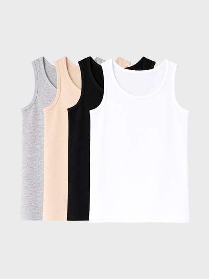 Charm n Cherish Pack Of
                    4 Cotton Tank Top