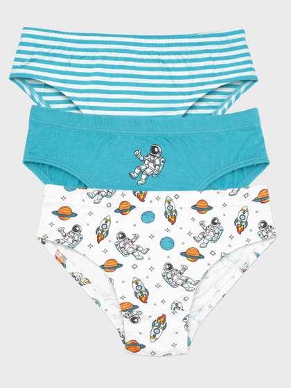 Charm n Cherish Boys
                    Pack of 3 Printed Assorted Cotton Core