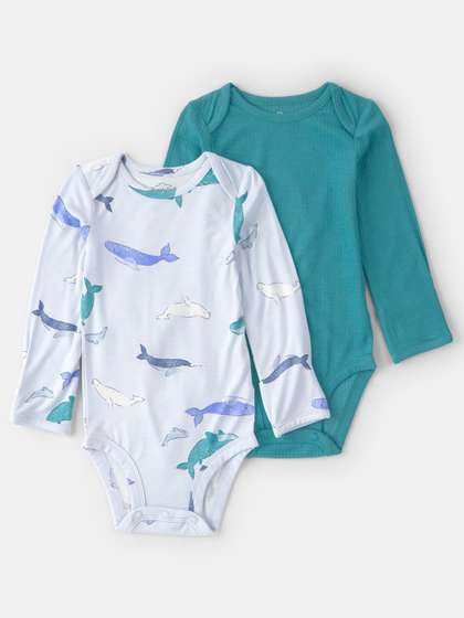 Carter's Infants Boys
                    Pack Of 2 Assorted Envelope Neck Long Sleeves
                    Bodysuit