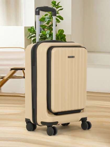 Teakwood Leathers
                        Xylo Textured Hard-Sided Cabin Trolley Bag -
                        Volume - 38L
