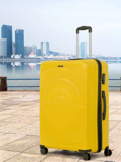 Teakwood Leathers
                        Concentrix Hard Sided Large Trolley Suitcase -
                        Volume 96 L