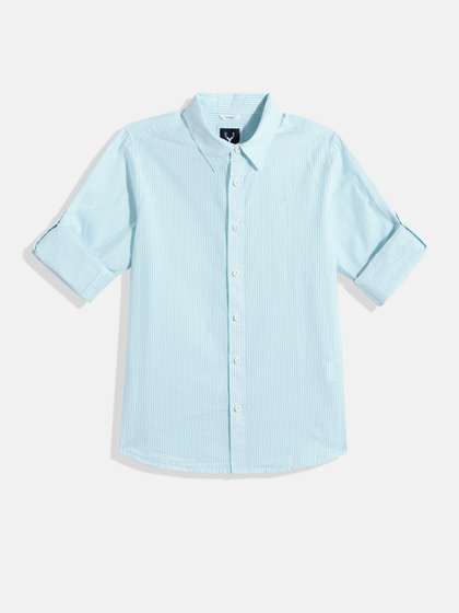 Allen Solly Junior Boys
                    Striped Pure Cotton Casual Shirt