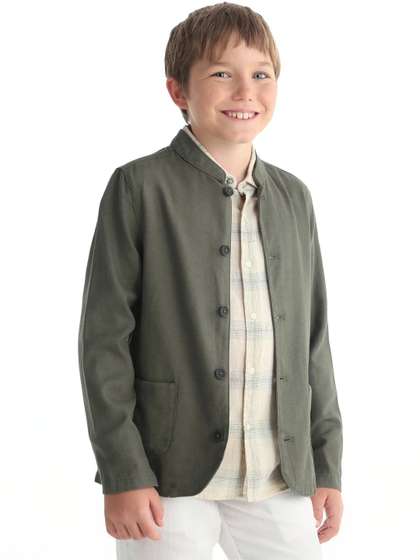 RARE ONES Mandarin
                    Collar Overcoat