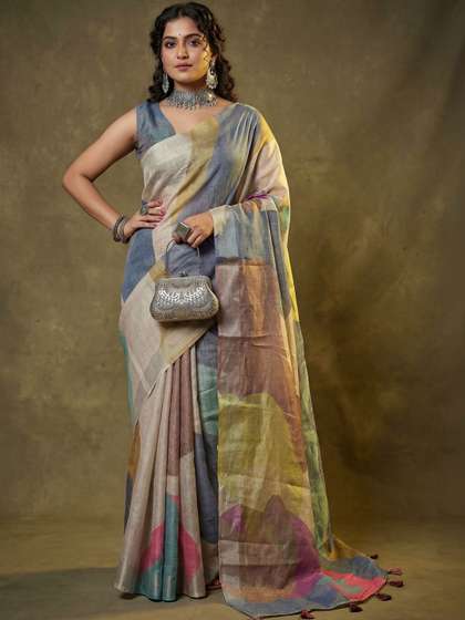Anouk Rustic Silk
                        Cotton Saree