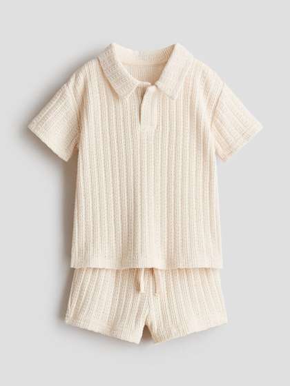 H&M 2-Piece
                    Pointelle-Knit Set