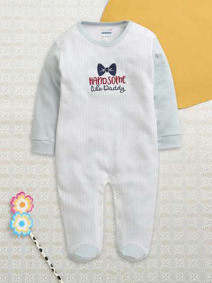 BUMZEE Boys Striped
                    Sleepsuit