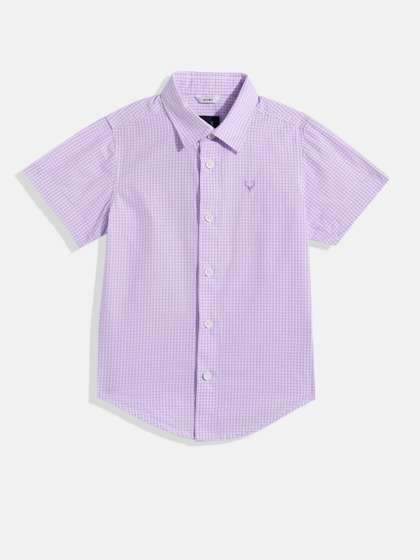 Allen Solly Junior
                      Boys Pure Cotton Sport Fit Checked Casual Shirt