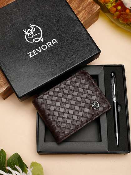 ZEVORA Men Pen &
                    Wallet Leather Accessory Gift Set