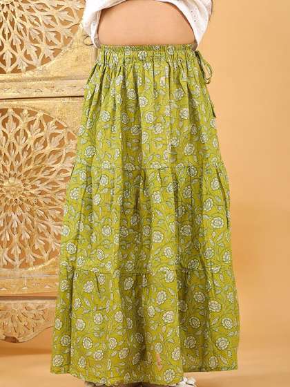 Sangria Girls Pure
                    Cotton Floral Maxi Fashion