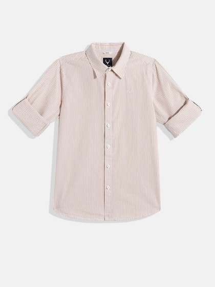 Allen Solly Junior Boys
                    Striped Pure Cotton Casual Shirt