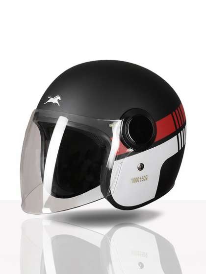 TVS Printed Open Face
                    Helmet With Clear Visor