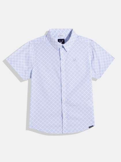 Allen Solly Junior
                      Boys Pure Cotton Geometric Printed Casual Shirt
