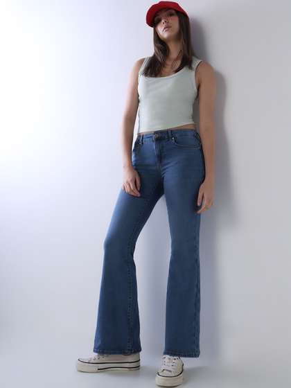 ONLY Women Flared
                        High-Rise Jeans