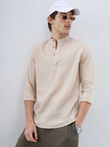 VASTRADO Men Thread
                        Work Kurta