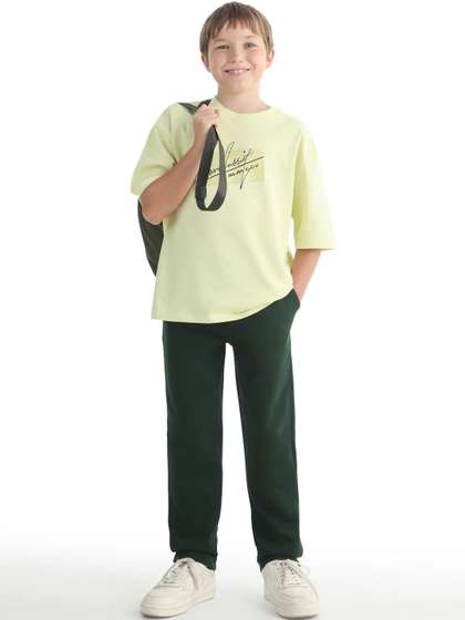 RARE ONES Boys Straight
                    Fit Trousers
