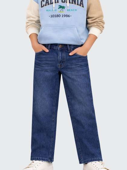 Gini and Jony Boys
                    Regular Fit Mid-Rise Light Fade Jeans