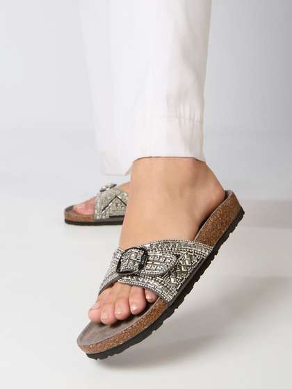 Inc 5 Women
                        Embellished Open Toe Flats