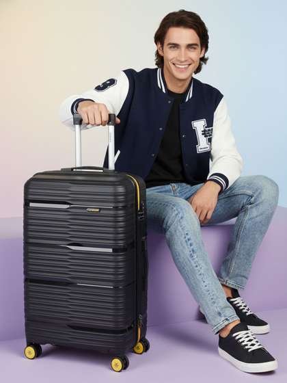 WROGN Magnite
                          Textured Large Hard Suitcase Trolley Bag-
                          51-100L
