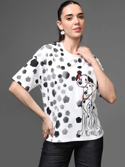 Kazo Printed Round
                        Neck Cotton Graphic Printed T-shirt
